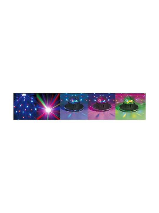 Led Παιδικό Φωτιστικό Projector UFO Festi Night με Προβολή Σχεδίων Μαύρο