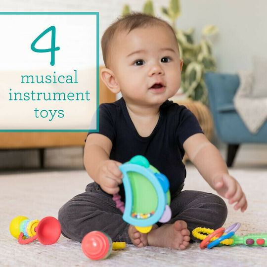Infantino Teething Rattle made of Plastic for 0 m+ 4pcs