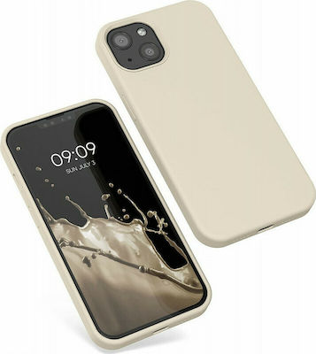 KWmobile Rubberized Задна корица Силикон Cream (iPhone 13) 55878.16