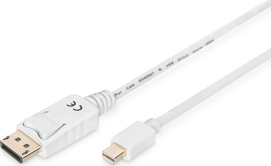 Digitus Cable DisplayPort male - mini DisplayPort female 3.0m (AK-340102-030-W)
