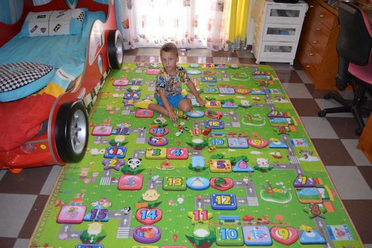 Kids Synthetic Activity Mat Farm - Road 180x230cm