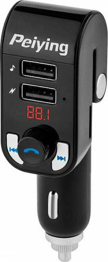 Peiying FM предавател за кола DM-0466 с Bluetooth / MicroSD / USB