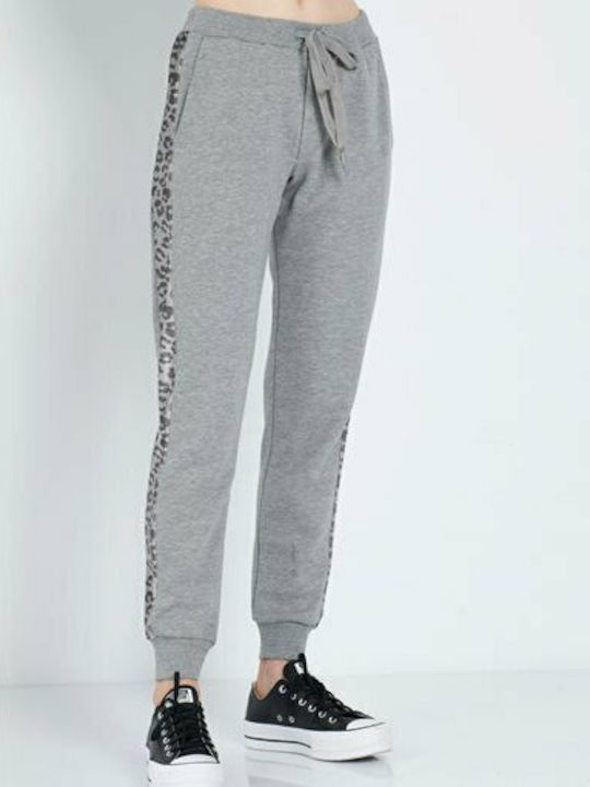 Velvet Grey Women's Sweatpants with Jogger Waist