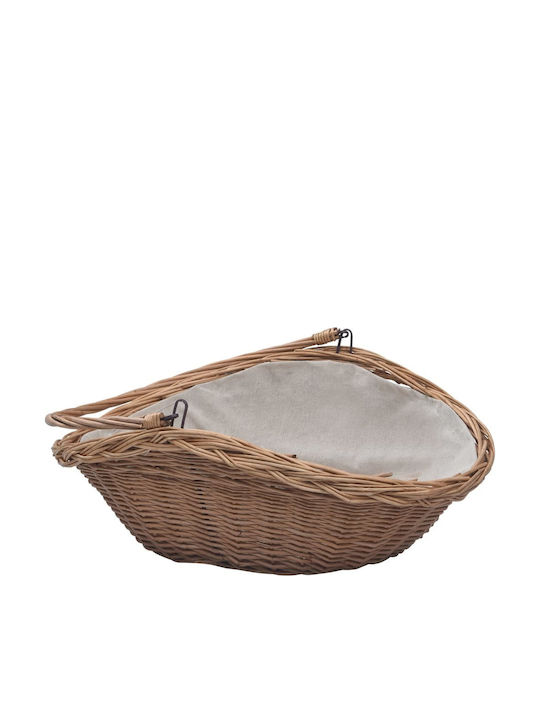 vidaXL Lemn Coș Depozitare lemne 57x46.5x52cm Maro