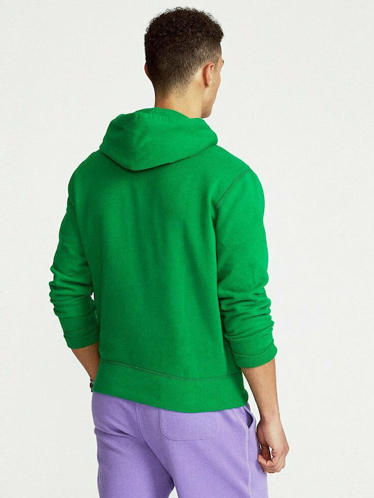 Ralph Lauren Men's Sweatshirt with Hood and Pockets Green