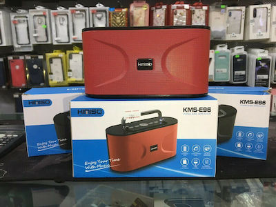 Kimiso KMS-E96 Bluetooth Speaker 10W with Battery Life up to 6 hours Red