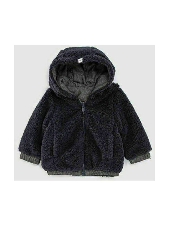 Ikks Kids Casual Jacket short Double Sided Hooded Gray