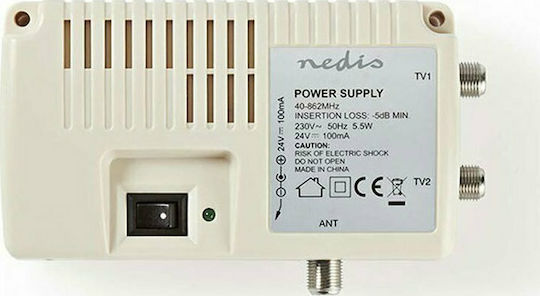Nedis Τροφοδοτικό Δορυφορικής SPIN100WT