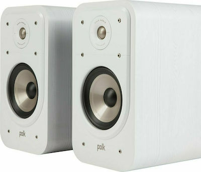 Polk Audio S20 Pair of Hi-Fi Speakers Bookself 125W 2 No of Drivers W21.59xD35.05xH37.59cm. White