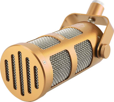 Sontronics Dynamic XLR Microphone Podcast Pro Hanging In Gold Colour