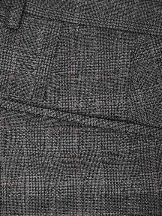 Getlin212 Trousers Suit Elastic in Slim Fit Gray