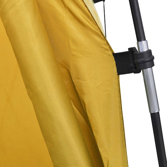 vidaXL Camping Tent Yellow for 1 Person 130x130x210cm