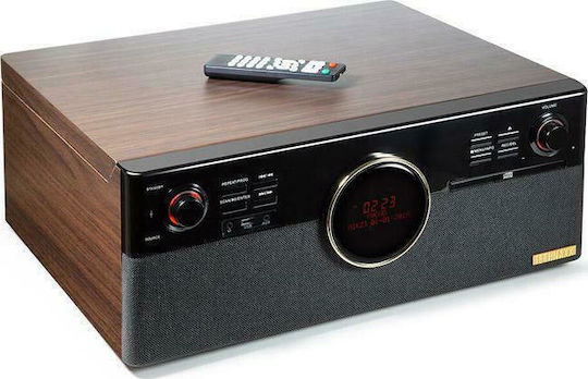 Technaxx TX-137 Πικάπ με Προενίσχυση και Ενσωματωμένα Ηχεία Καφέ