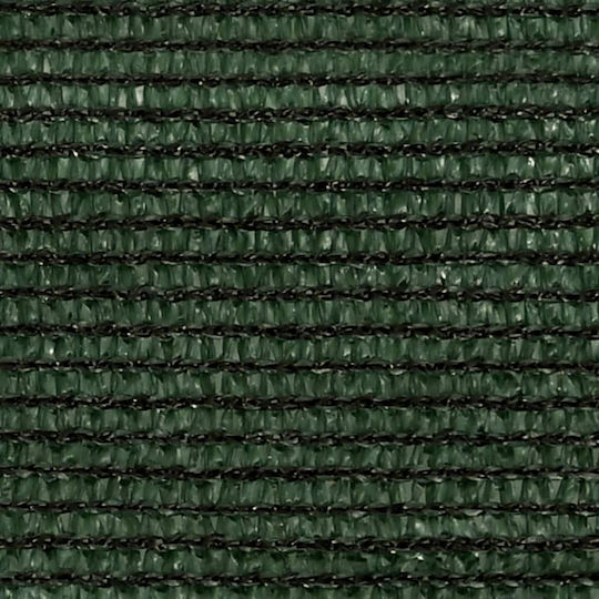 vidaXL Rectangular Shade Sail Green With Hoop 3x4m 160gr/m² made of HDPE