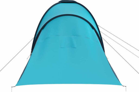 vidaXL Sommer Campingzelt Tunnel Blau für 6 Personen 576x235x150cm