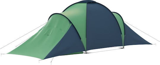 vidaXL Summer Camping Tent Tunnel with Double Cloth for 6 People 576x235x150cm