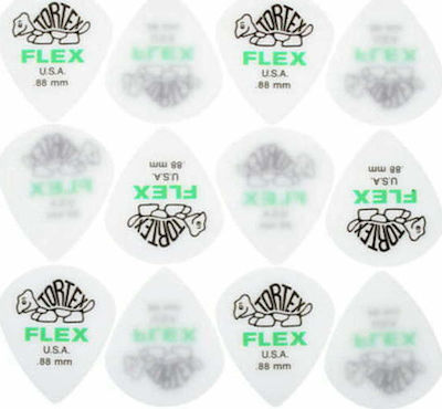 Dunlop Guitar Picks Tortex Flex Jazz III XL Pick Thickness 0.88mm Set 12pcs