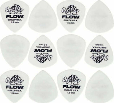 Dunlop Πένες Κιθάρας Tortex Flow Pick Πάχους 1.50mm Σετ 12τμχ