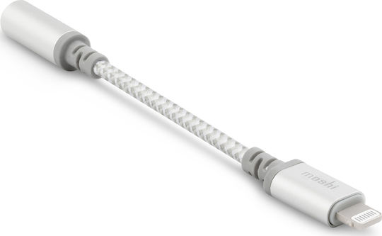 Moshi Integra Μετατροπέας Lightning male σε 3.5mm female Ασημί 1τμχ