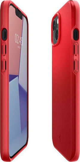 Spigen Thin Fit Back Cover Silicone 0.8mm Red (iPhone 13)