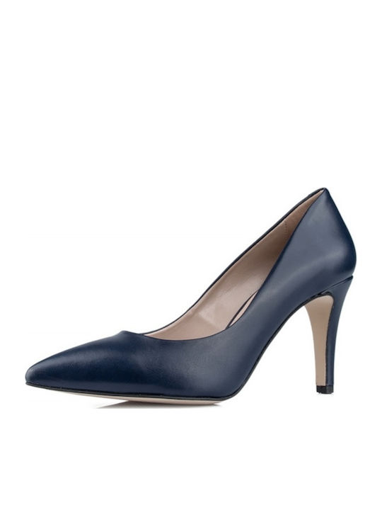 Fardoulis Pointed Toe Navy Blue Heels 2201