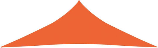 vidaXL Pânză de umbrire portocalie din HDPE 160 gr/m² Triunghi Umbrela Sail Portocaliu 3x3x4.2m 160gr/m²