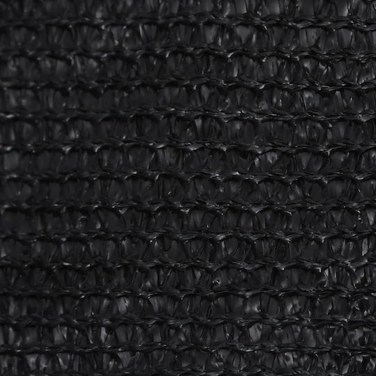 vidaXL Sonnensegel Schwarz 3x4m 160gr/m² hergestellt aus HDPE