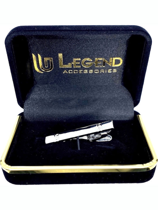 Legend Accessories Metallic Tie Clip Silver LGTC-38 4cm