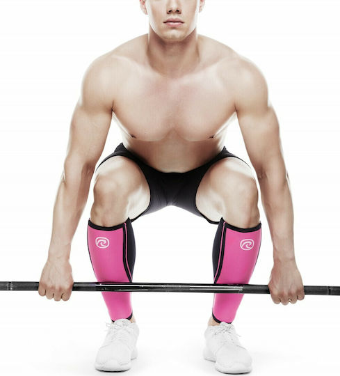 Rehband Rx Shin/Calf Sleeve 5mm Elastic Calf Support Pink/Black 106312