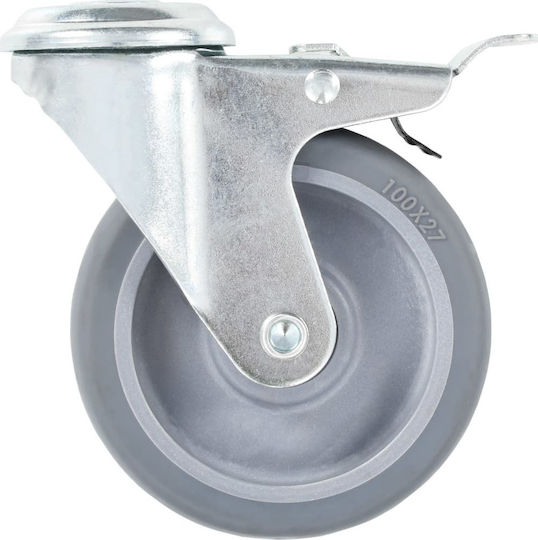 vidaXL 277894 Rotating Wheels Made of Rubber 24 Pieces 100mm