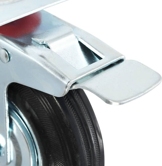 vidaXL 278021 Rotating Wheels from Rubber 8 Pieces 125mm