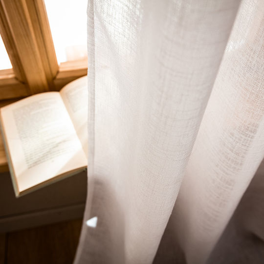 Gofis Home Κουρτίνα με Τρουκς Combe 502 05 Off White 200x275εκ.