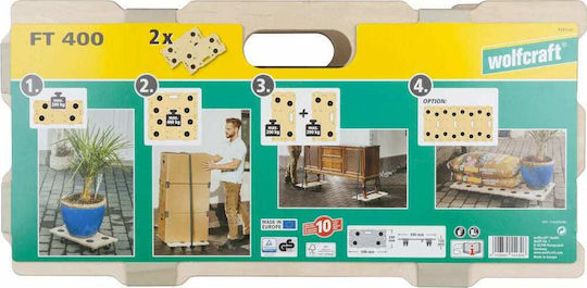Wolfcraft Mobile Basis FT400 for Load Weight up to 400kg in Beige Color