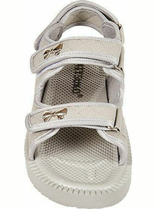 Women's Flat Sandals Sporty in Gray Color