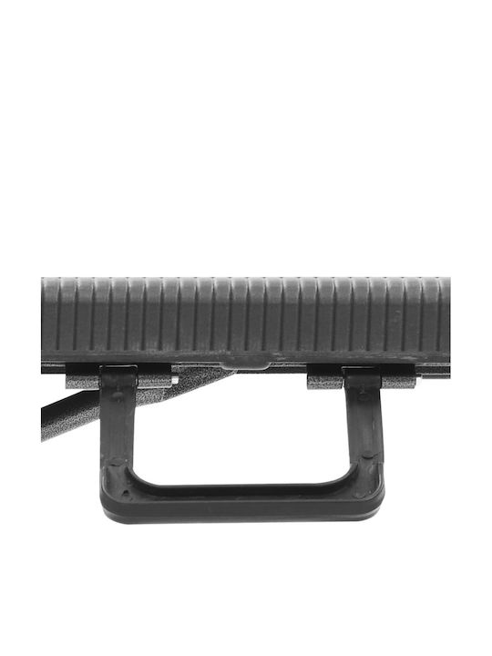 Bench Outdoor Metal Black 180x25x43cm