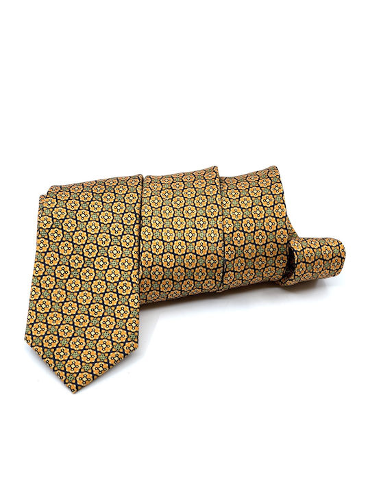 Legend Accessories L-051-91 Silk Men's Tie Printed Yellow
