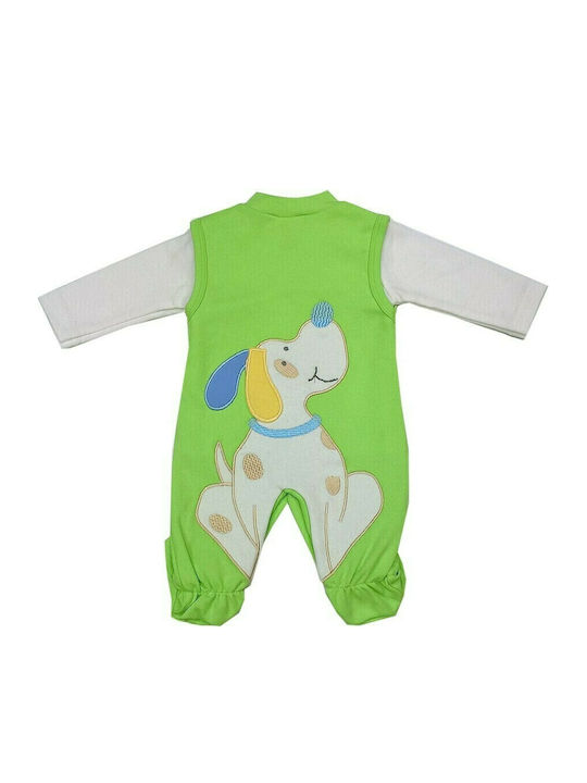 Beboulino Set Baby Bodysuit Green