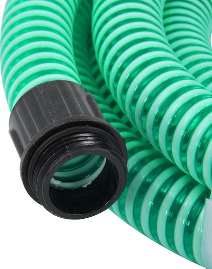 vidaXL 151043 Tubing Suction Green with Brass Connectors 5m 25mm