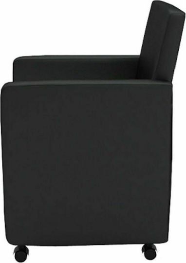 Stühle Speisesaal Schwarz 6Stück 58.5x65x88cm