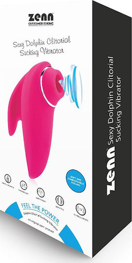 Zenn Sexy Dolphin Clitoral Sucking Vibrator Clitoral Vibrator 10.4cm Roz