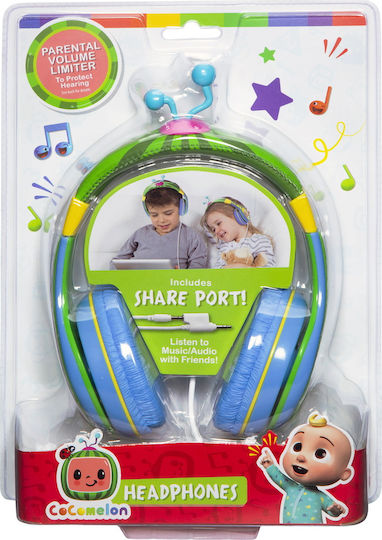 eKids Cocomelon Ενσύρματα Παιδικά On Ear Ακουστικά Πολύχρωμα