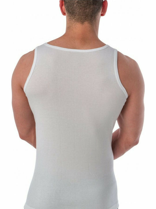 115 Men's Sleeveless Undershirt White