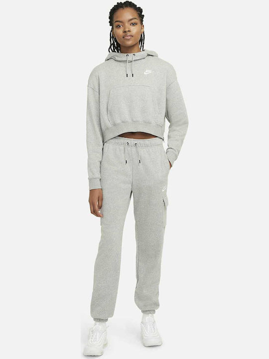 Nike Sportswear Essentials Παντελόνι Φόρμας Γκρι