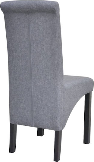 Dining Room Fabric Chair Light Gray 42x57x95cm 4pcs