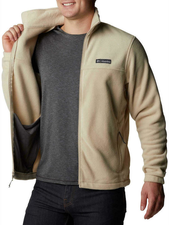 Steens Mountain Men's Fleece Cardigan Beige