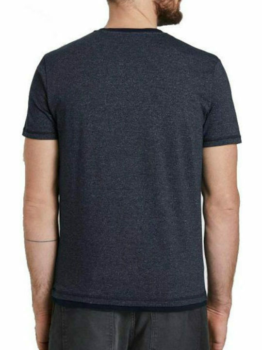 Tom Tailor Ανδρικό T-shirt Navy Μπλε Μονόχρωμο