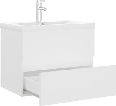 vidaXL Sink Cabinet L60xD38.5xH45cm White