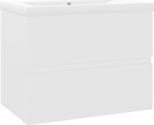 vidaXL Countertop with Sink L60xW38.5xH45cm White