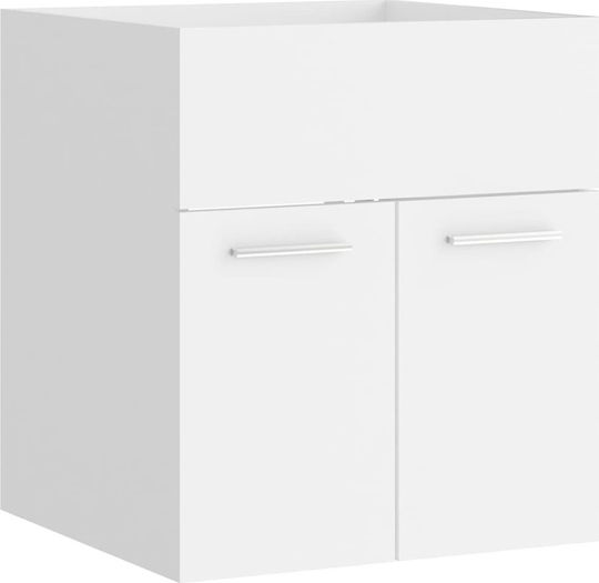 vidaXL Countertop with Sink & Mirror L41xW38.5xH46cm White
