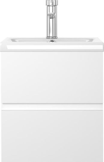 vidaXL Waschtisch mit Waschbecken L41xB38.5xH45cm Weiß